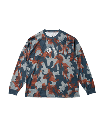 画像1: PLAY CAMO LOOSE FIT L/S SP TEE NAVY 225-019005 NV AKTR アクター ロング Tシャツ ウエア 秋冬物 【MEN'S】 (1)