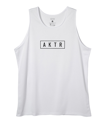 画像1: BASIC AKTR LOGO TANK WHITE 525-003001 WH AKTR アクター ノースリーブ タンクトップ ウエア  【MEN'S】 (1)