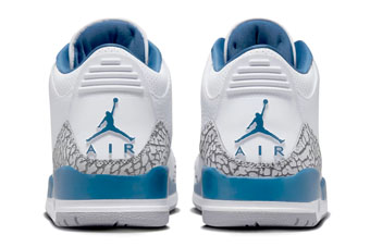 Air Jordan 3 Retro Wizards White/Blue CT Jordan ジョーダン