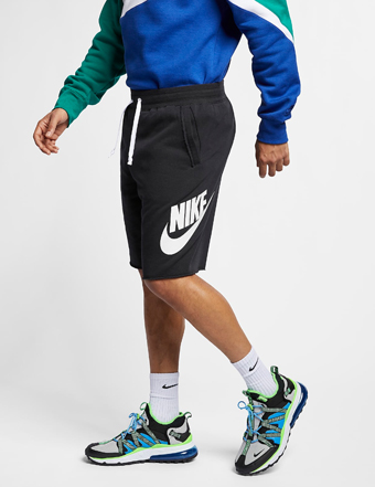 French Terry Alumni Short Blk/Wht AR2376-010 Nike ナイキ Shorts ショーツ バスパン ウエア  【MEN'S】